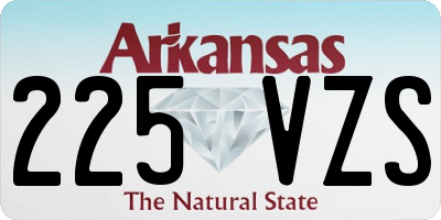 AR license plate 225VZS
