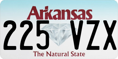 AR license plate 225VZX