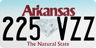 AR license plate 225VZZ