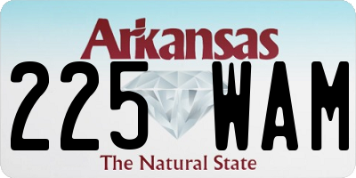 AR license plate 225WAM