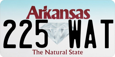 AR license plate 225WAT