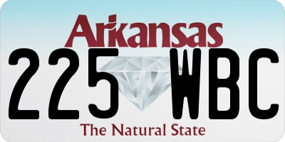 AR license plate 225WBC