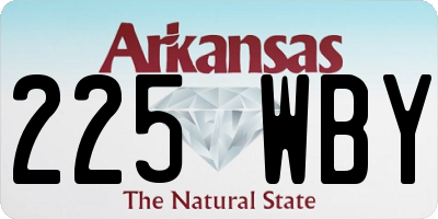 AR license plate 225WBY