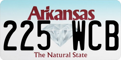 AR license plate 225WCB