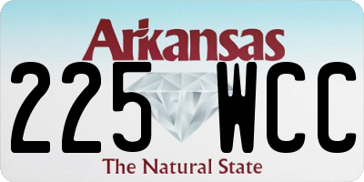 AR license plate 225WCC