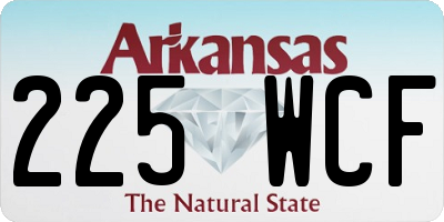 AR license plate 225WCF