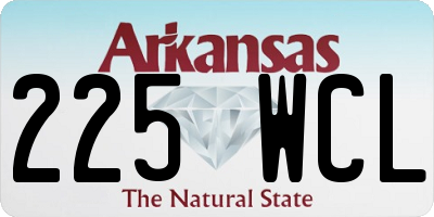 AR license plate 225WCL