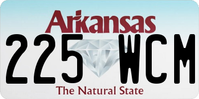 AR license plate 225WCM