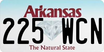AR license plate 225WCN
