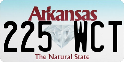 AR license plate 225WCT