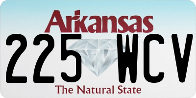 AR license plate 225WCV