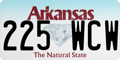 AR license plate 225WCW