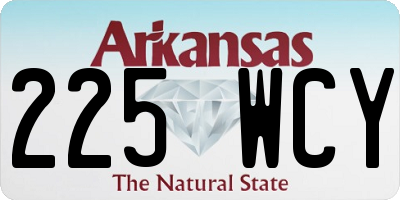 AR license plate 225WCY