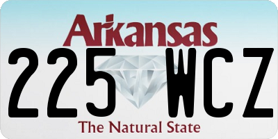 AR license plate 225WCZ