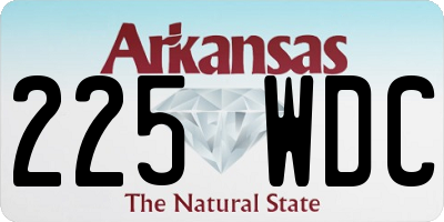 AR license plate 225WDC