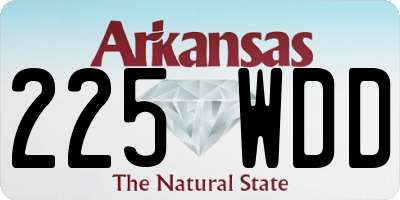 AR license plate 225WDD