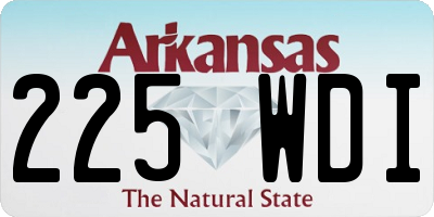AR license plate 225WDI