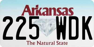 AR license plate 225WDK