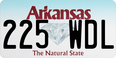AR license plate 225WDL