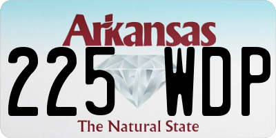 AR license plate 225WDP