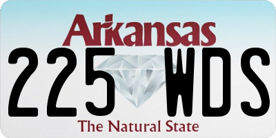 AR license plate 225WDS