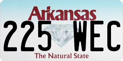 AR license plate 225WEC