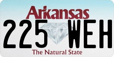 AR license plate 225WEH