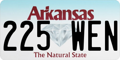 AR license plate 225WEN
