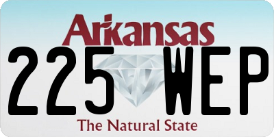 AR license plate 225WEP