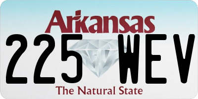 AR license plate 225WEV