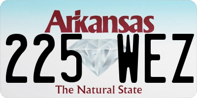 AR license plate 225WEZ