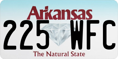 AR license plate 225WFC