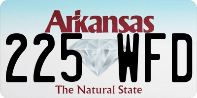AR license plate 225WFD