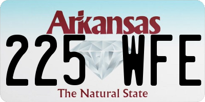 AR license plate 225WFE