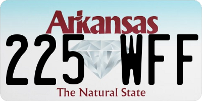 AR license plate 225WFF