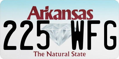 AR license plate 225WFG