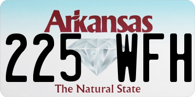 AR license plate 225WFH