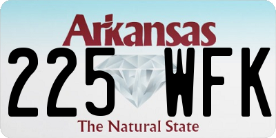 AR license plate 225WFK