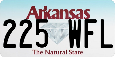 AR license plate 225WFL