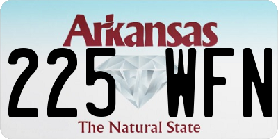 AR license plate 225WFN