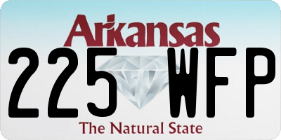 AR license plate 225WFP