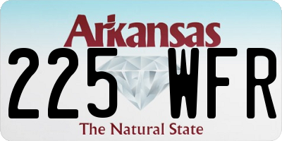 AR license plate 225WFR