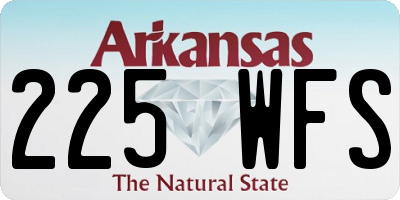 AR license plate 225WFS