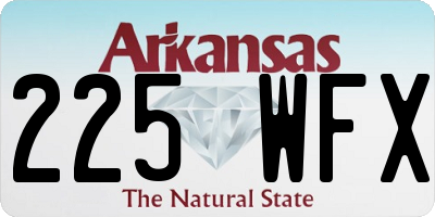 AR license plate 225WFX