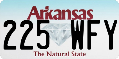 AR license plate 225WFY