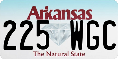 AR license plate 225WGC
