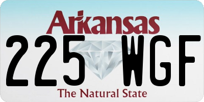 AR license plate 225WGF