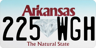 AR license plate 225WGH
