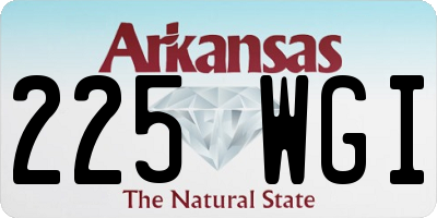 AR license plate 225WGI