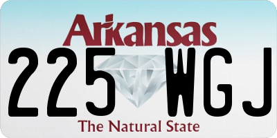 AR license plate 225WGJ